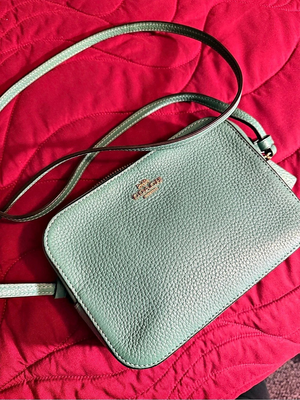 Coach Mini Jamie Camera Bag Green Crossbody